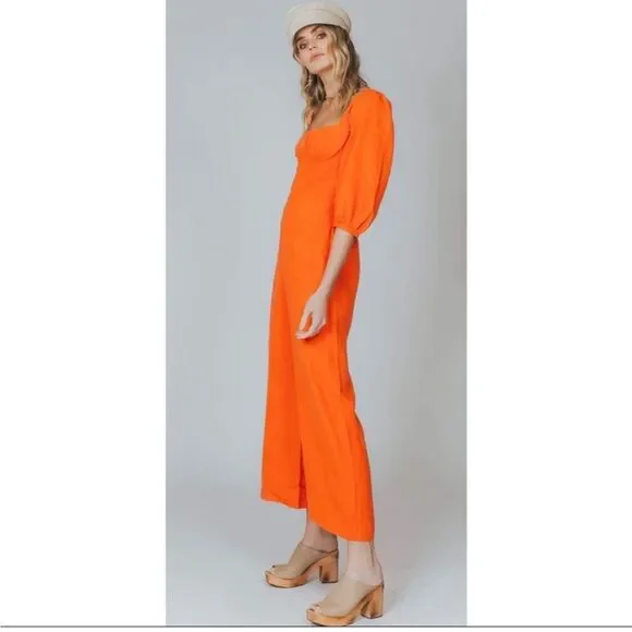 Capulet Manzanita Linen coral Revolve jumpsuit